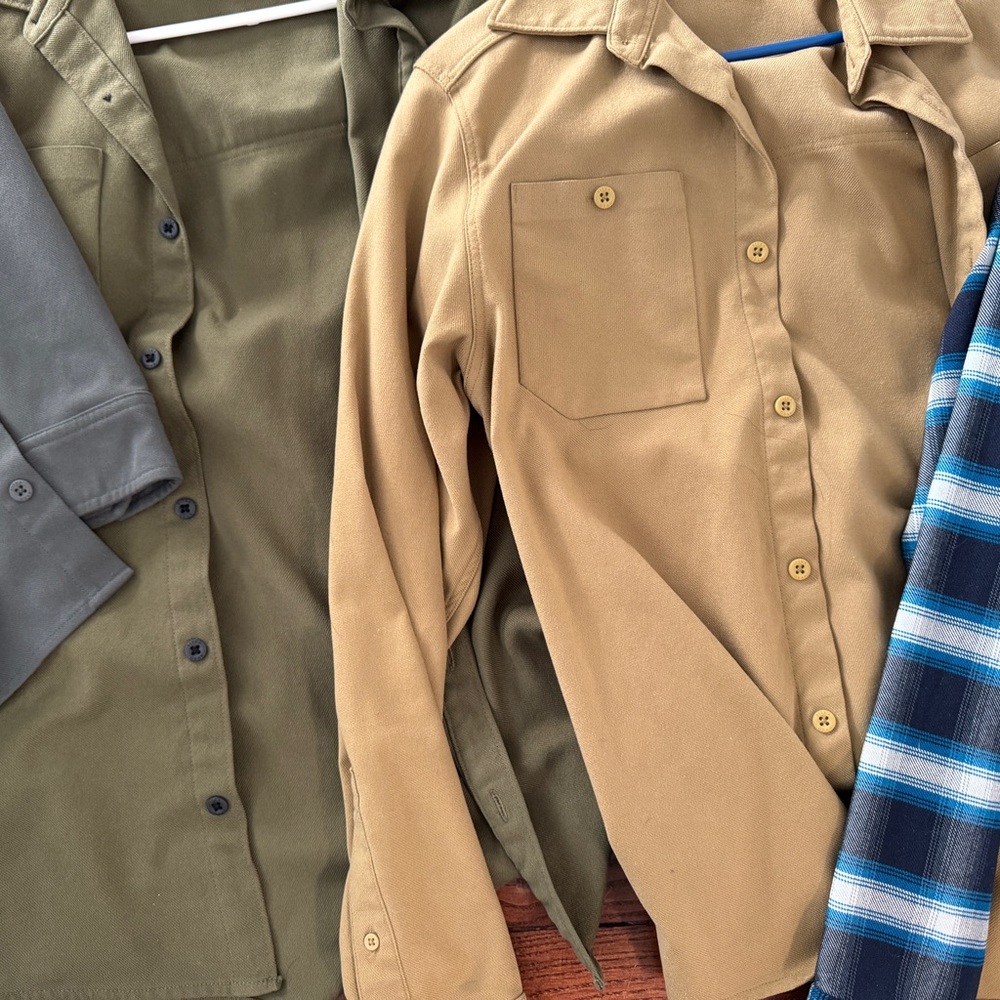 Sitka Medium-Plaid and Solid Button-Up Shirt Coll… - image 4